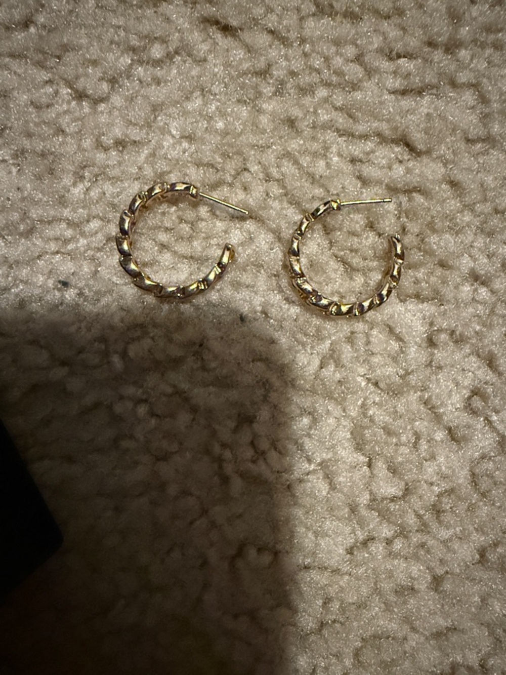 Gold-Tone Twisted Hoop Earrings - Women Jewelry